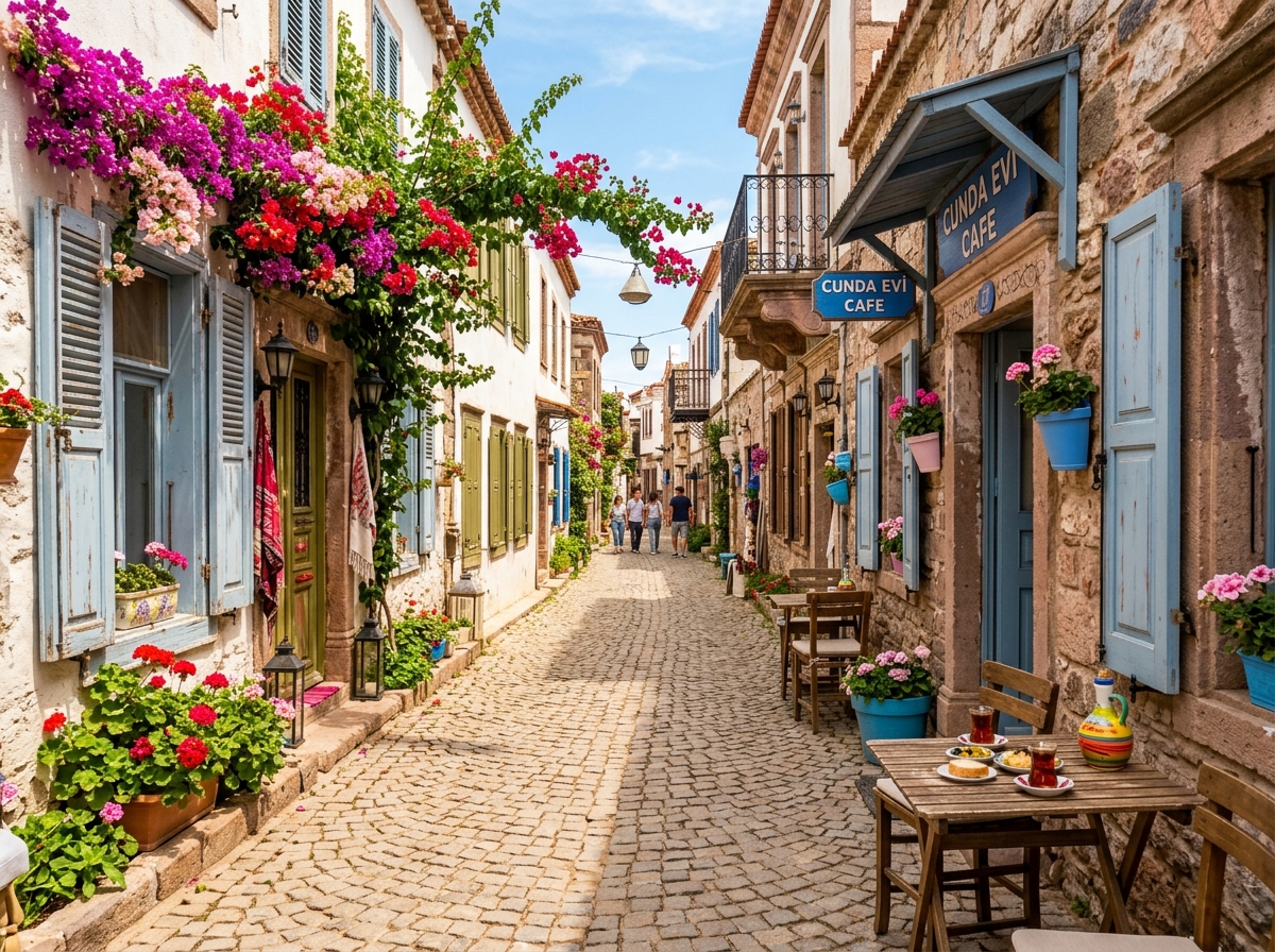 Cunda Adası Taş Sokakları