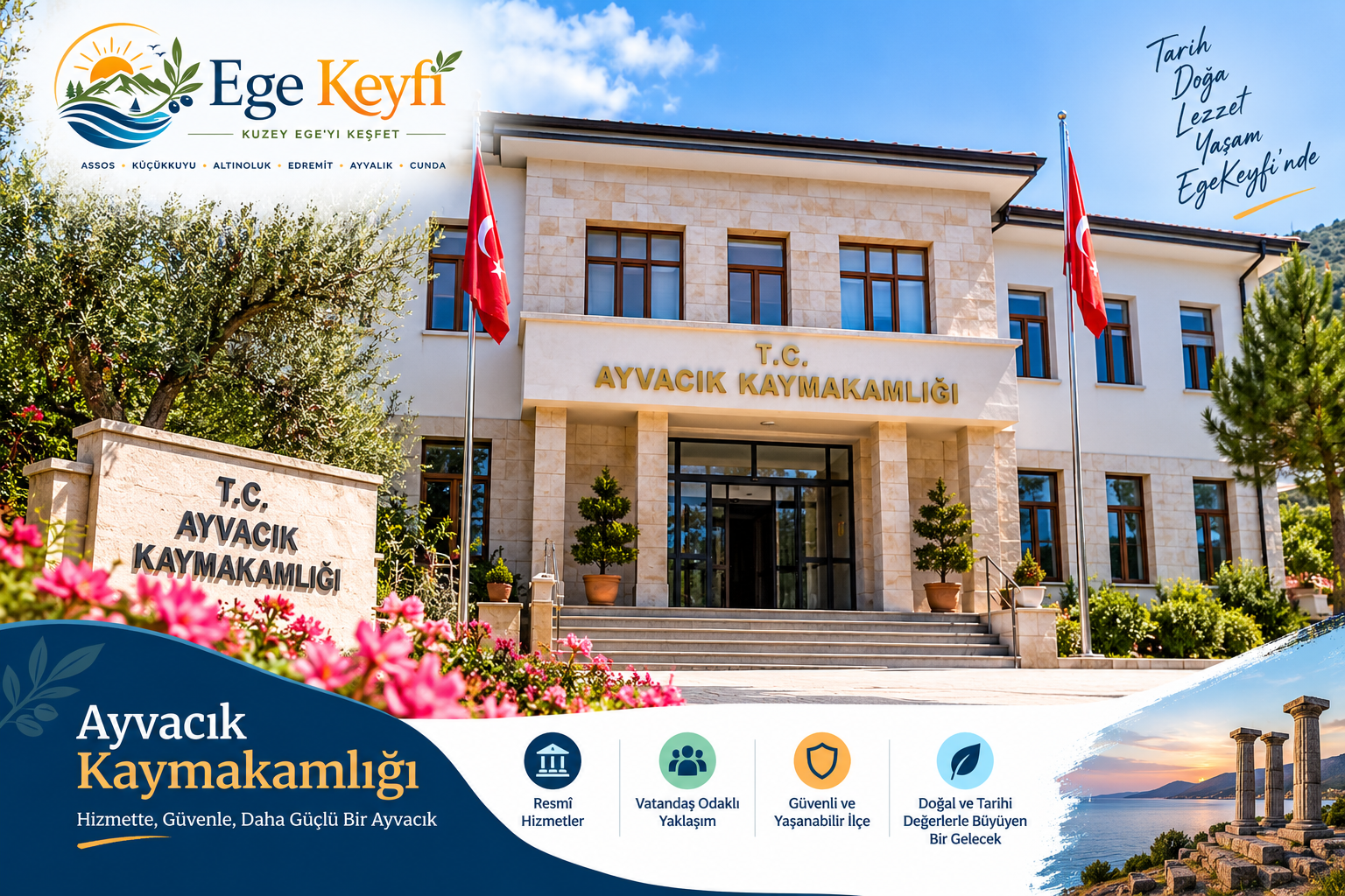 Ayvacık Kaymakamlığı hizmet binası Çanakkale Ayvacık